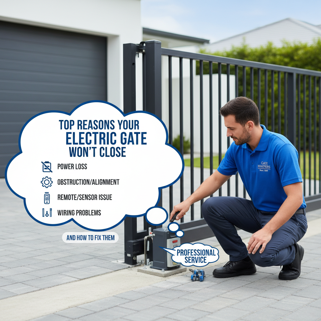 Top Reasons Your Electric Gate Won't Close and How to Fix Them