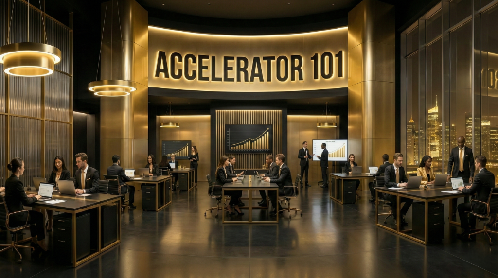 Accelerator 101 - מודל שותפות לצמיחה עסקית Accelerator 101 - תוכנית האצה ייחודית לעסקים קיימים | ממירים עסקים לאימפריות