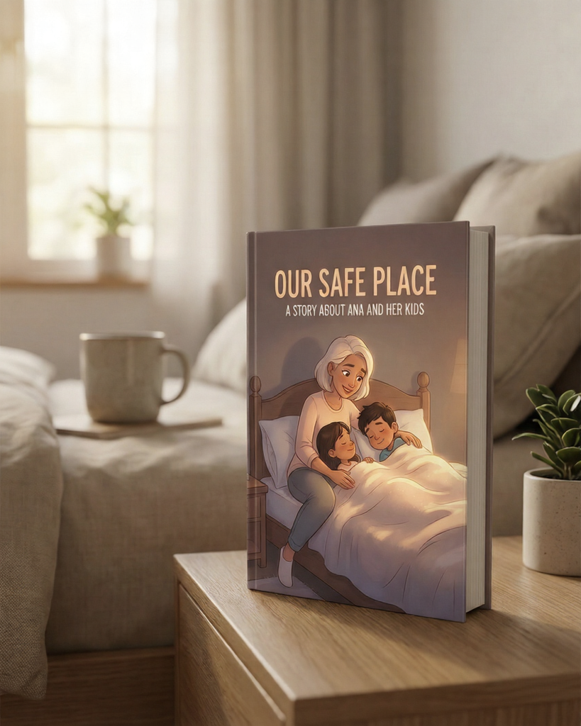 Personalized book cover featuring mom as main character