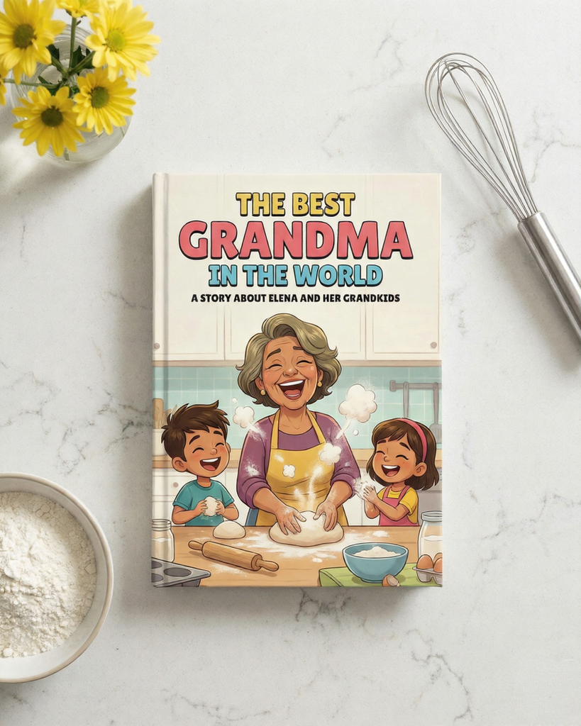 Custom comedy book about grandma — gift for mom or grandma