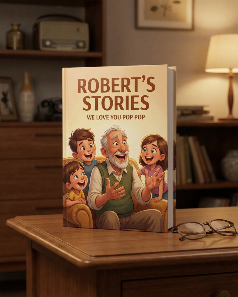 Funny personalized book starring grandpa as the hero
