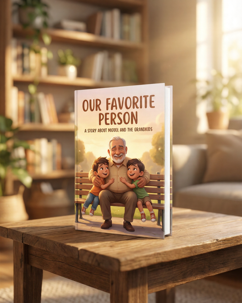 AI-generated personalized memoir for grandfather