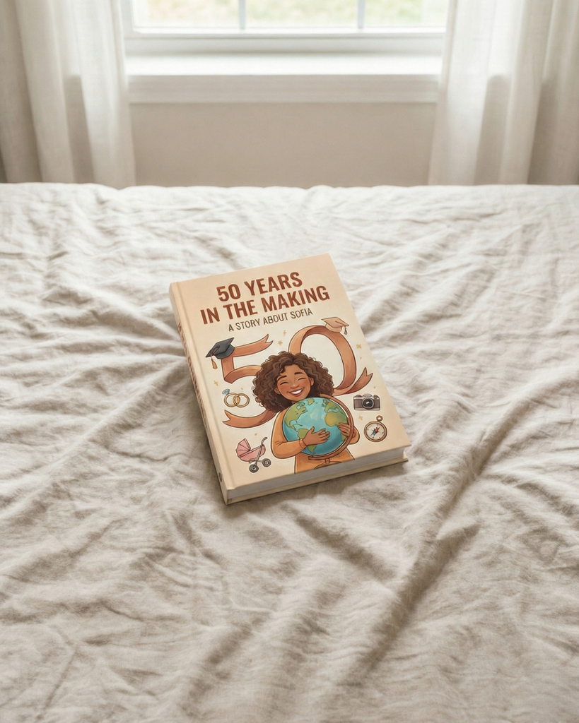 50 Years In The Making - A personalized 50th birthday book for Sofia