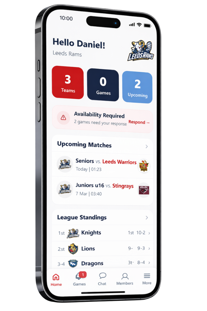 NEX49 Teams Dashboard