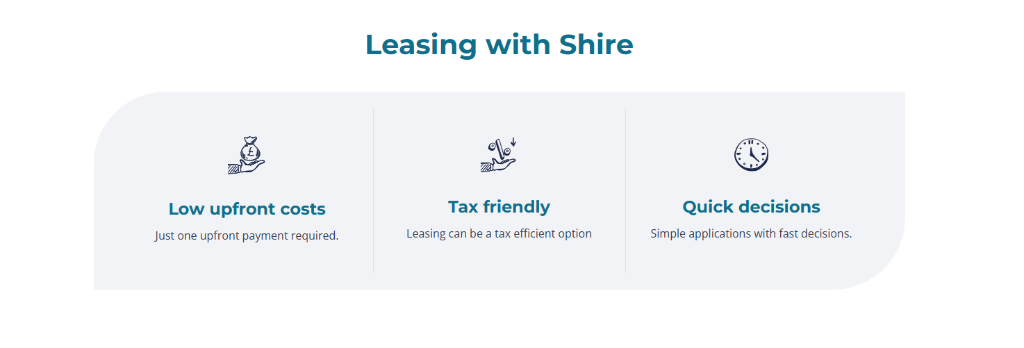 Leasing with Shire - Benefits