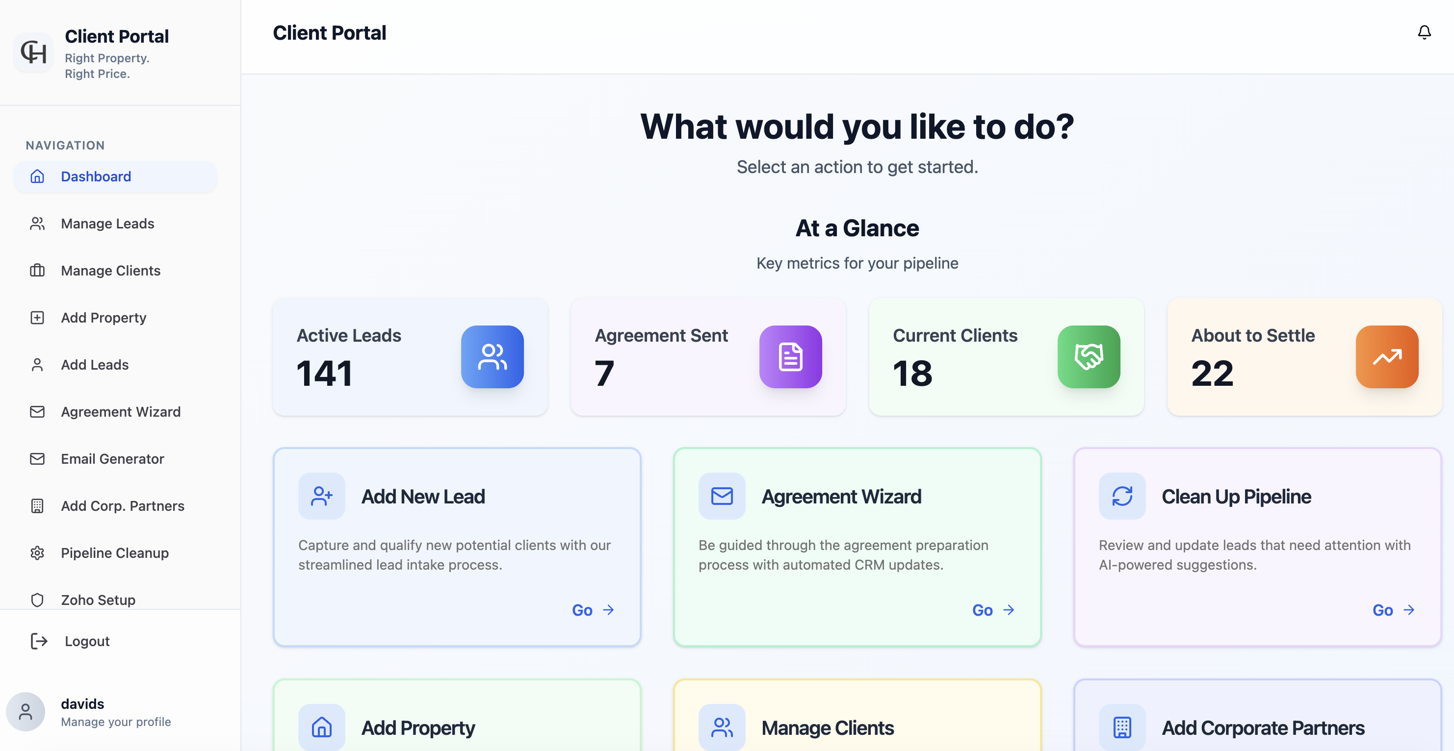 CH Client App template preview
