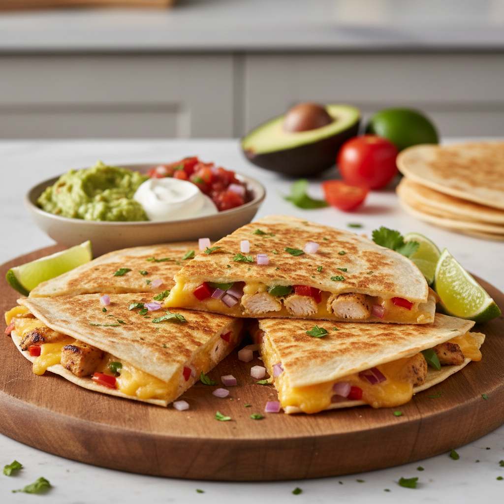 Chicken and Cheese Quesadilla