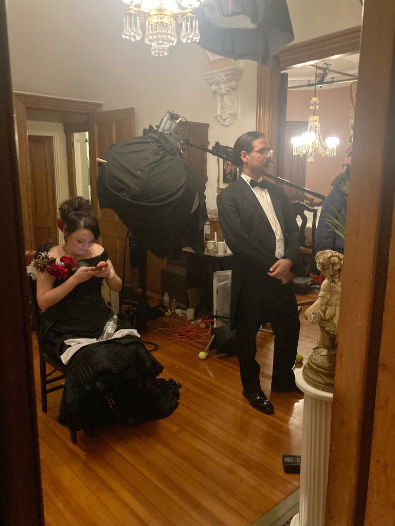 Behind the scenes with filmmaker Usher Morgan on set