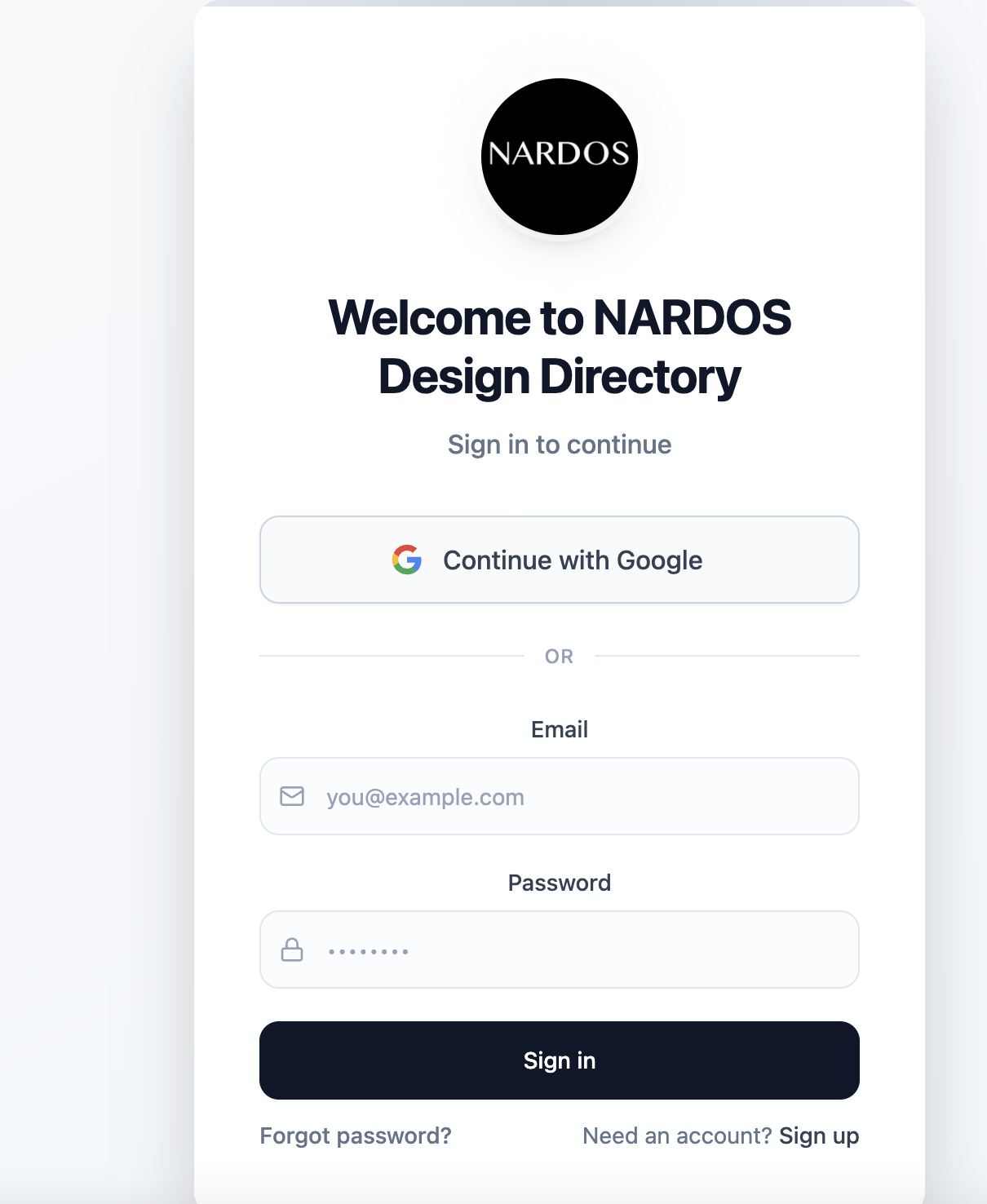 Directory Template template preview