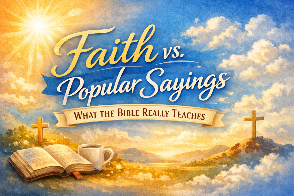 Faith vs. Popular Sayings (Part 2): What the Bible Really Teaches