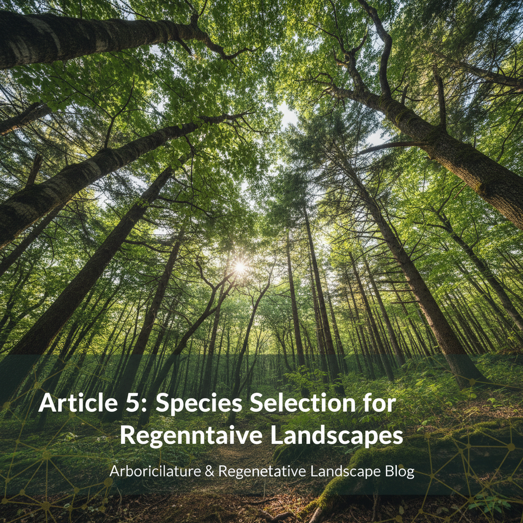 Article 5: Species Selection for Regenerative Landscapes