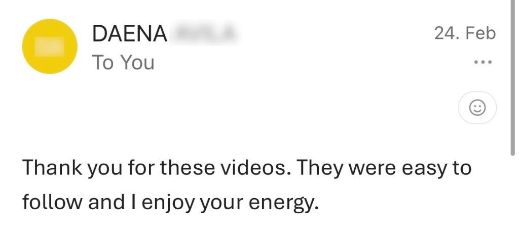 Message from Daena