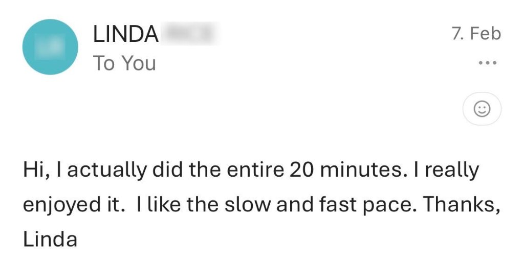 Message from Linda