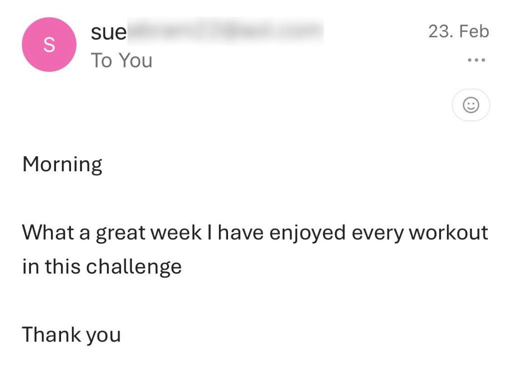 Message from Sue