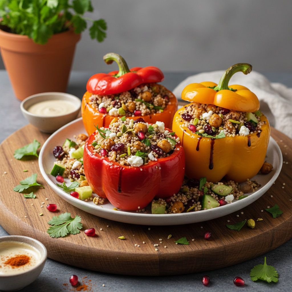Gefüllte Paprika mit Couscous