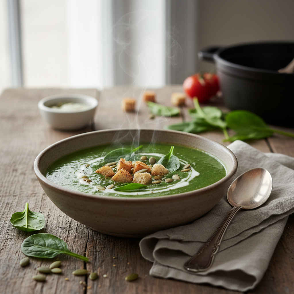 Spinatsuppe
