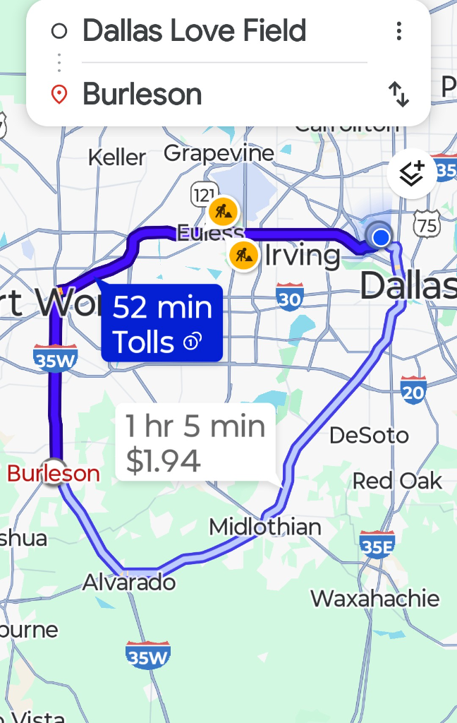 Ride map