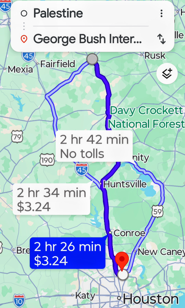 Ride map