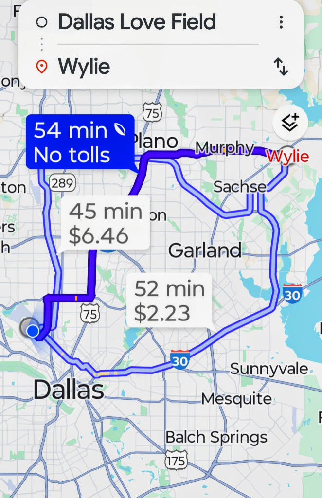 Ride map