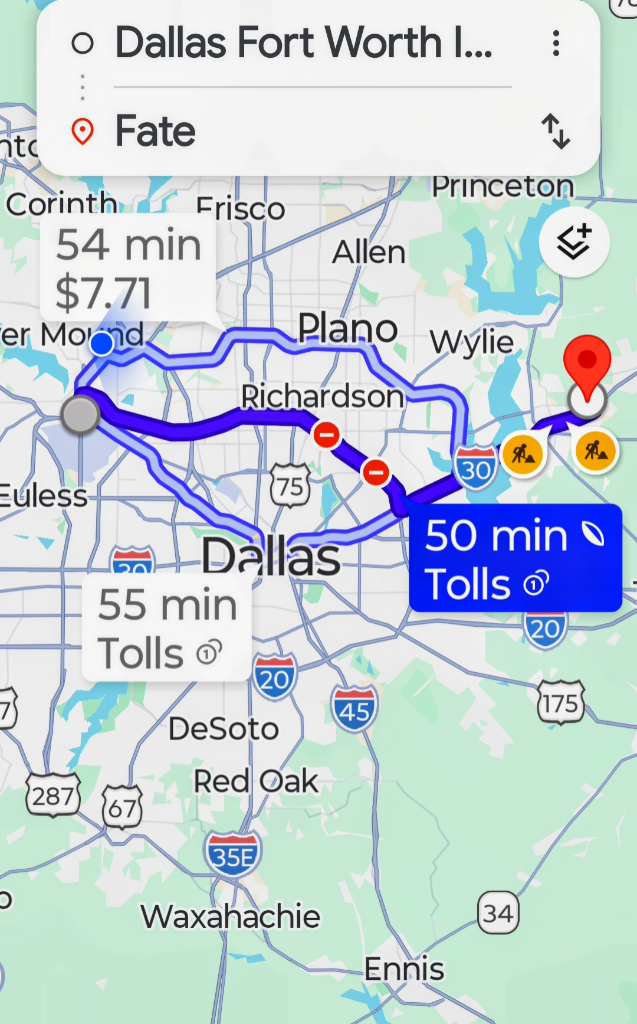 Ride map