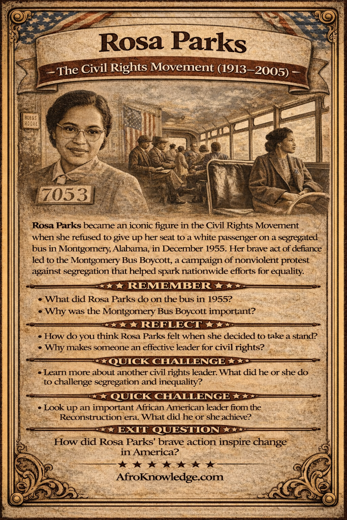 Rosa Parks - Spark of the Civil Rights Movement (1955)