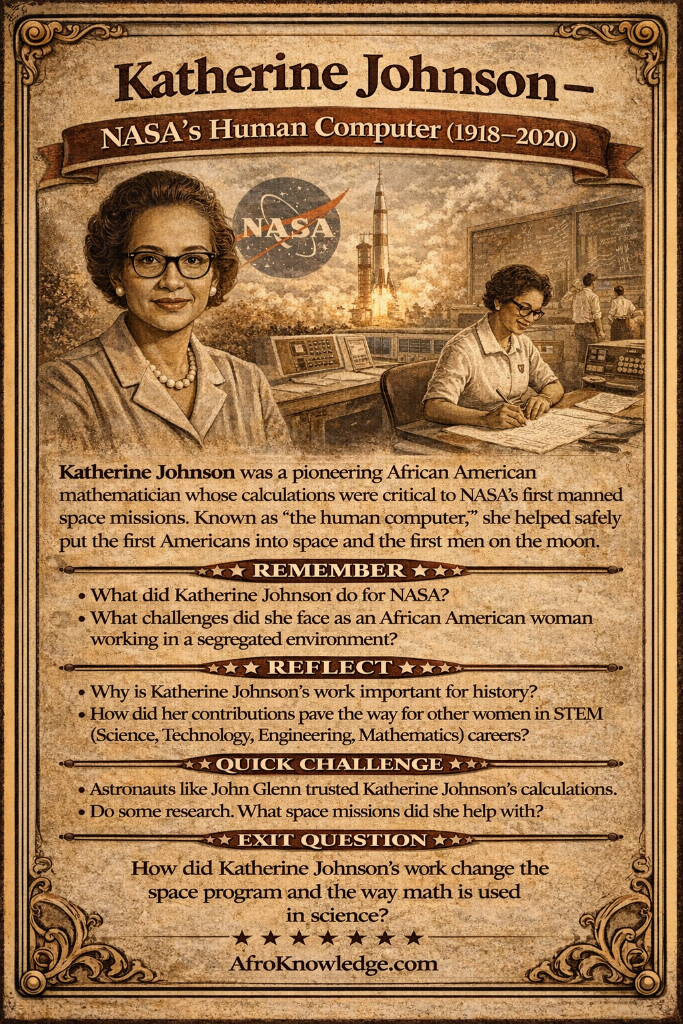 Katherine Johnson - NASA's Human Computer (1918-2020)