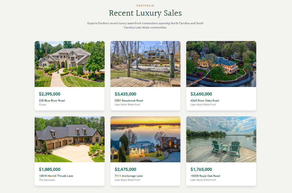 DortheHavmoeller.com - Recent Luxury Sales Portfolio