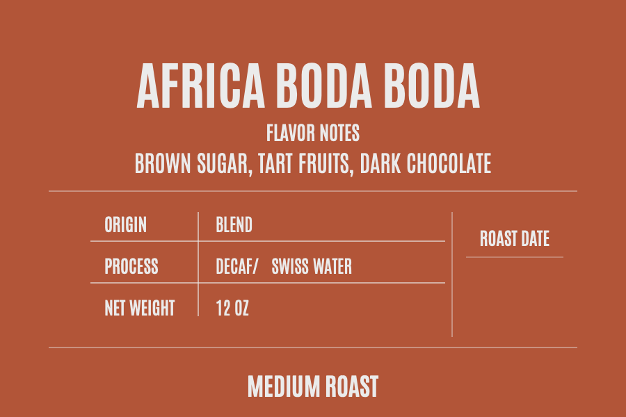 Africa Boda Boda SWP Decaf
