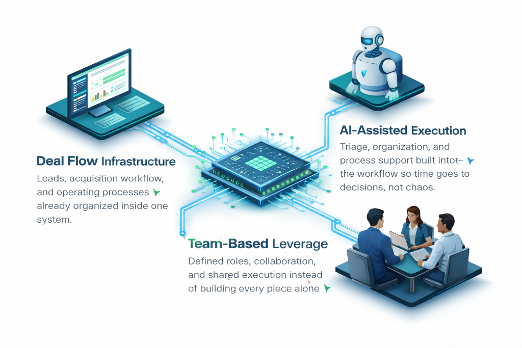 AI operating system dashboard for land investing