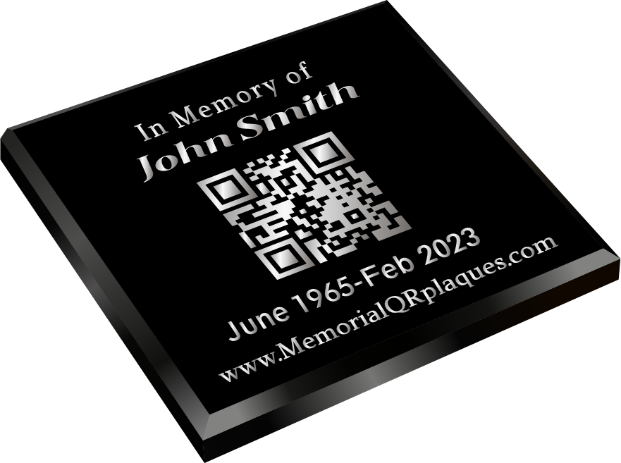 Acrylic memorial plaque