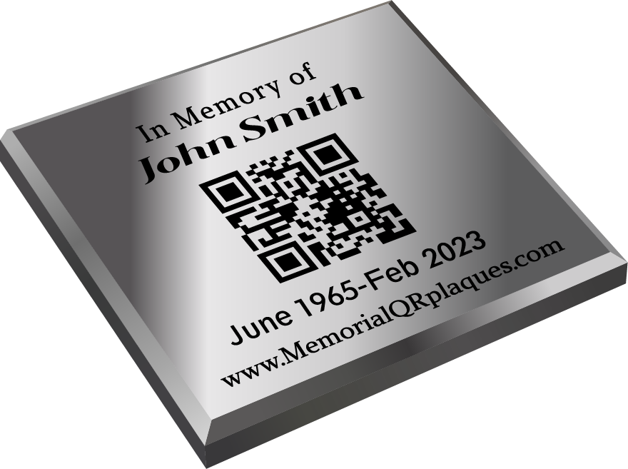 Stainless Steel memorial plaque