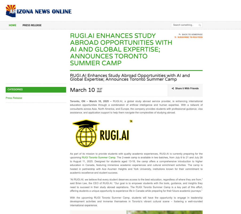 Arizona News Online - RUGI.AI Featured