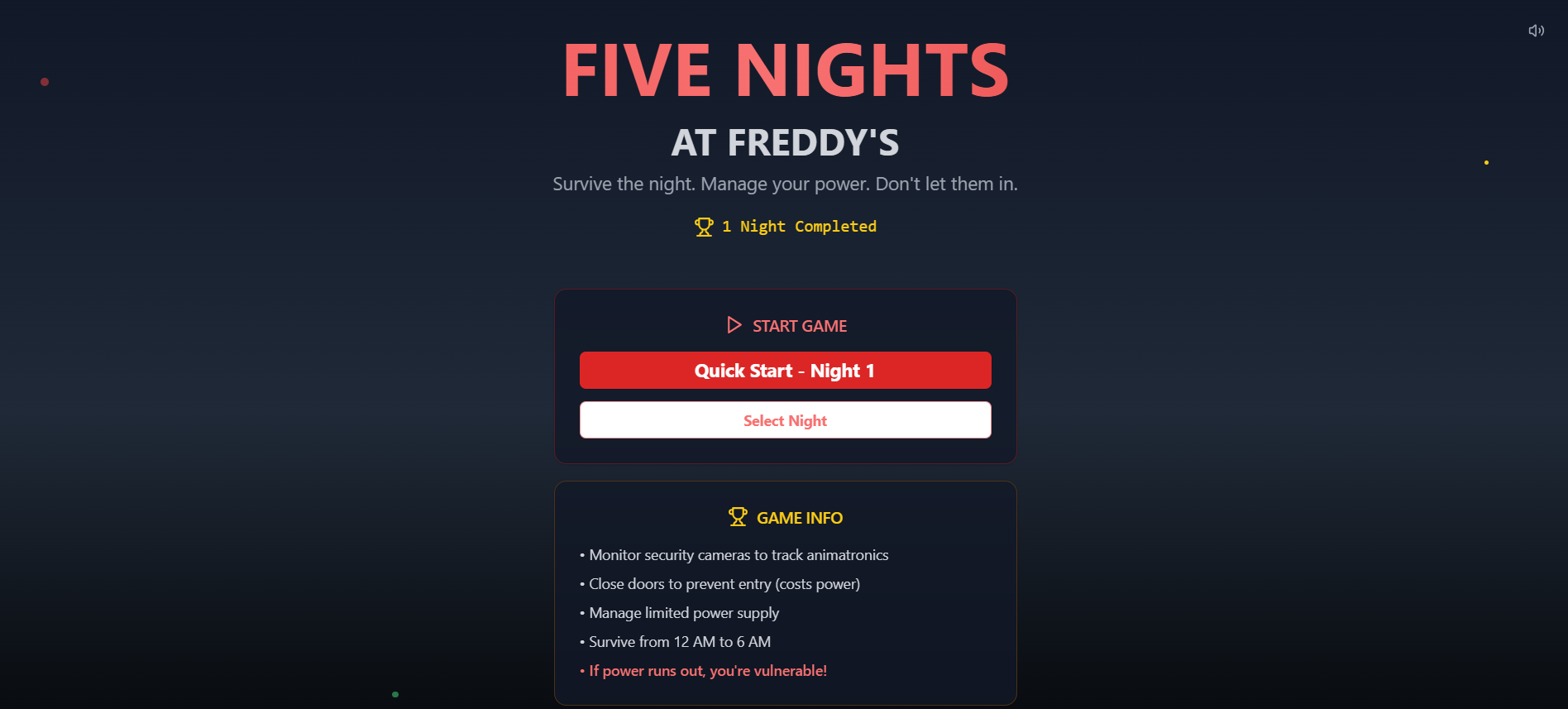 NightWatch Survival template preview