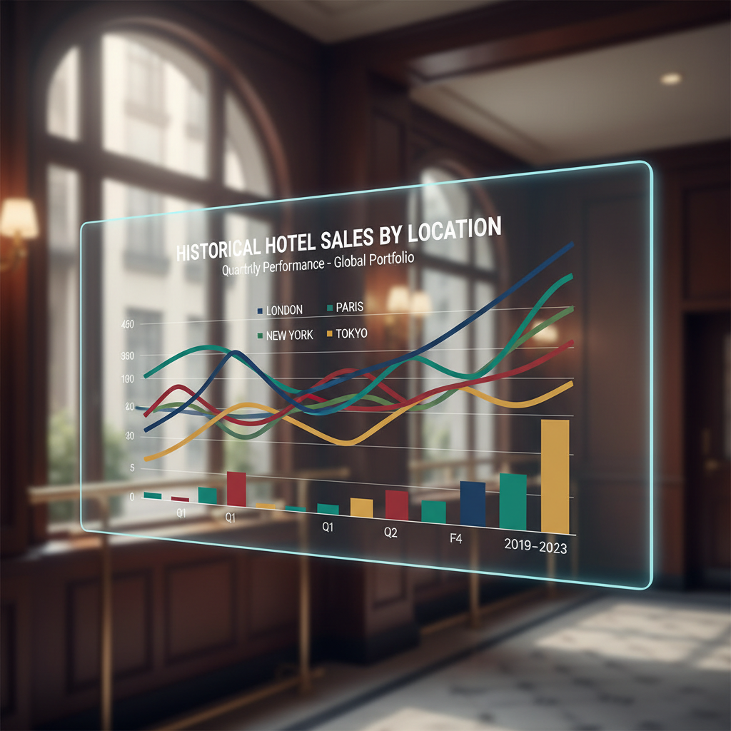 Historical Hotel Sales Chart By Location