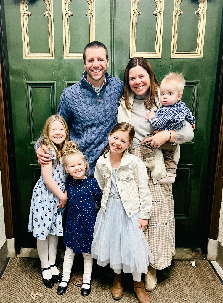 Alan Burns and his family in Lenexa