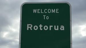 Rotorua road sign