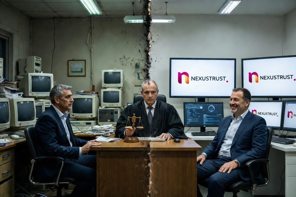 השוואה ויזואלית משרד ישן מול משרד מודרני תיקון 13 לחוק הגנת הפרטיות