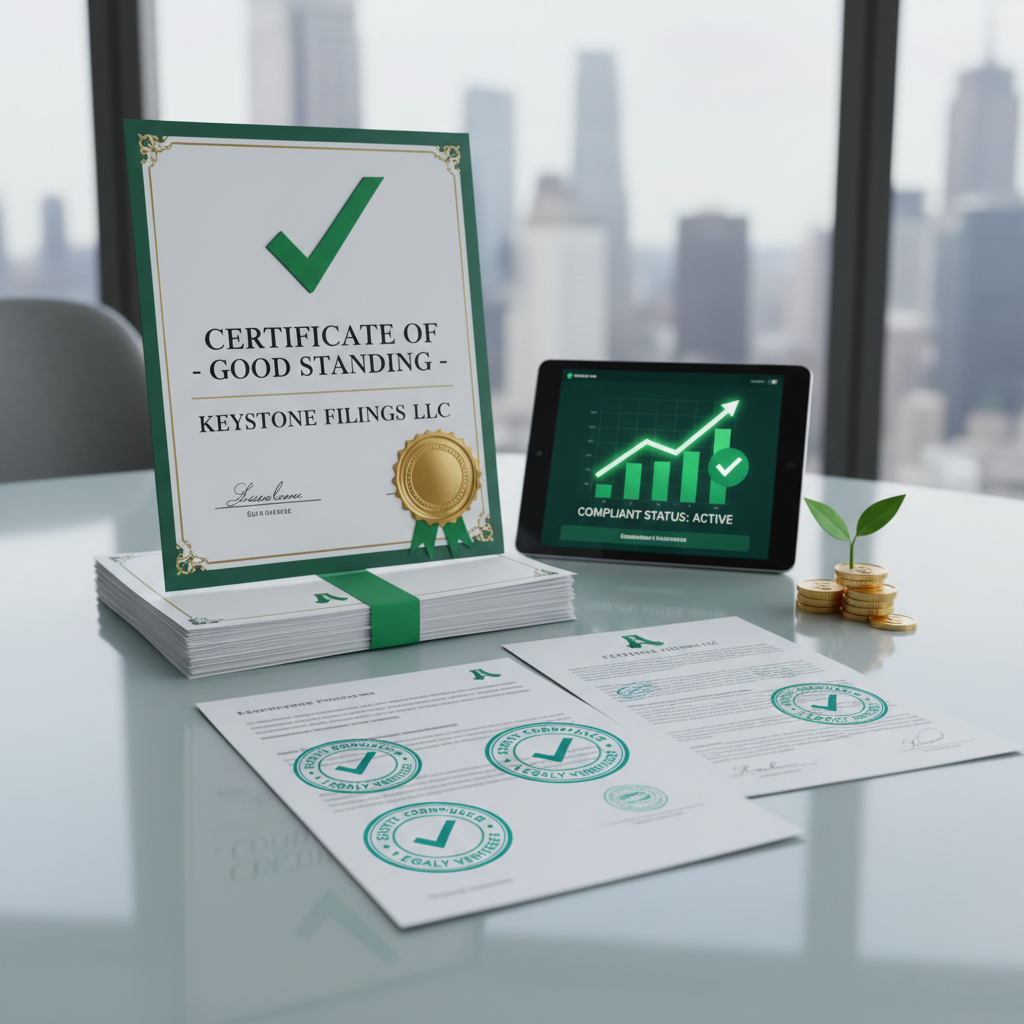 Is Your LLC's Good Standing Certificate Up to Date with Keystone Filings?