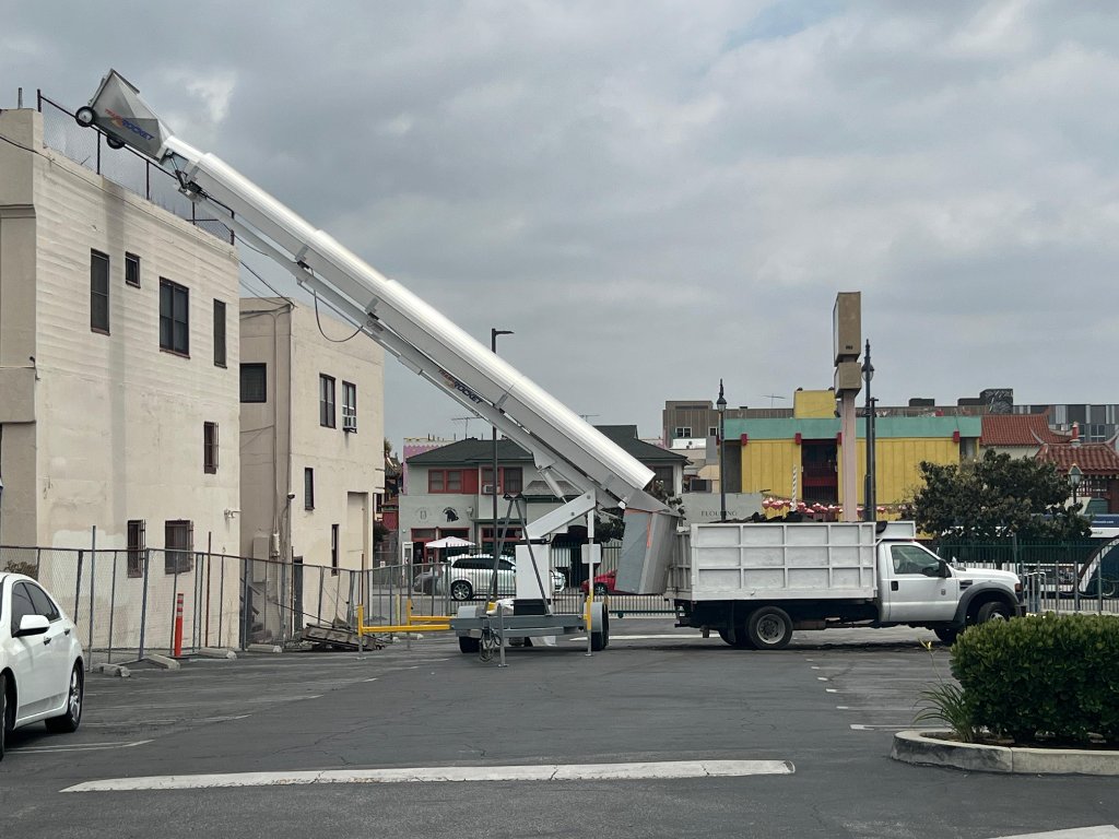 Trash Rocket chute at residential project
