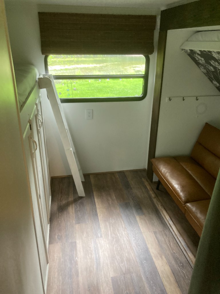 Hideout bunk area with sleeping space