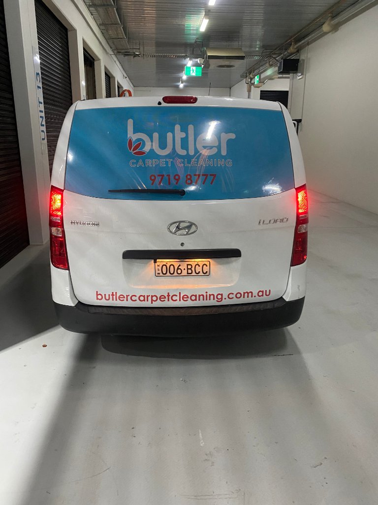 Butler Carpet Cleaning - Vehicle Wrap (Rear)