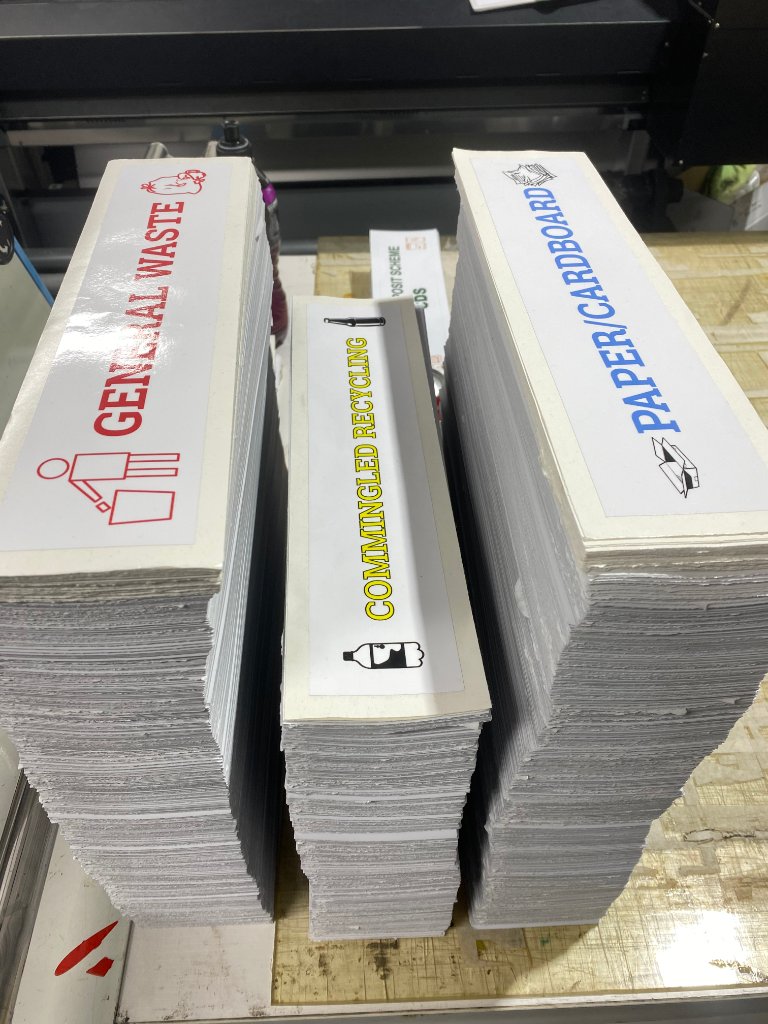 Waste Bin Labels - Custom Stickers