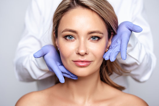Woman receiving Botox treatment