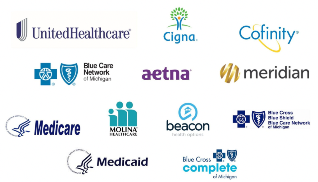 Accepted Insurance Providers - UnitedHealthcare, Cigna, Cofinity, Blue Care Network of Michigan, Aetna, Meridian, Medicare, Molina Healthcare, Beacon Health Options, Blue Cross Blue Shield Blue Care Network of Michigan, Medicaid, Blue Cross Complete of Michigan