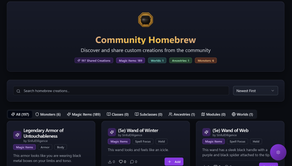 Community Homebrew