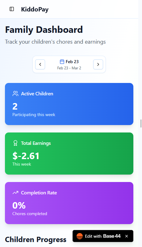 Kiddopay-base template preview