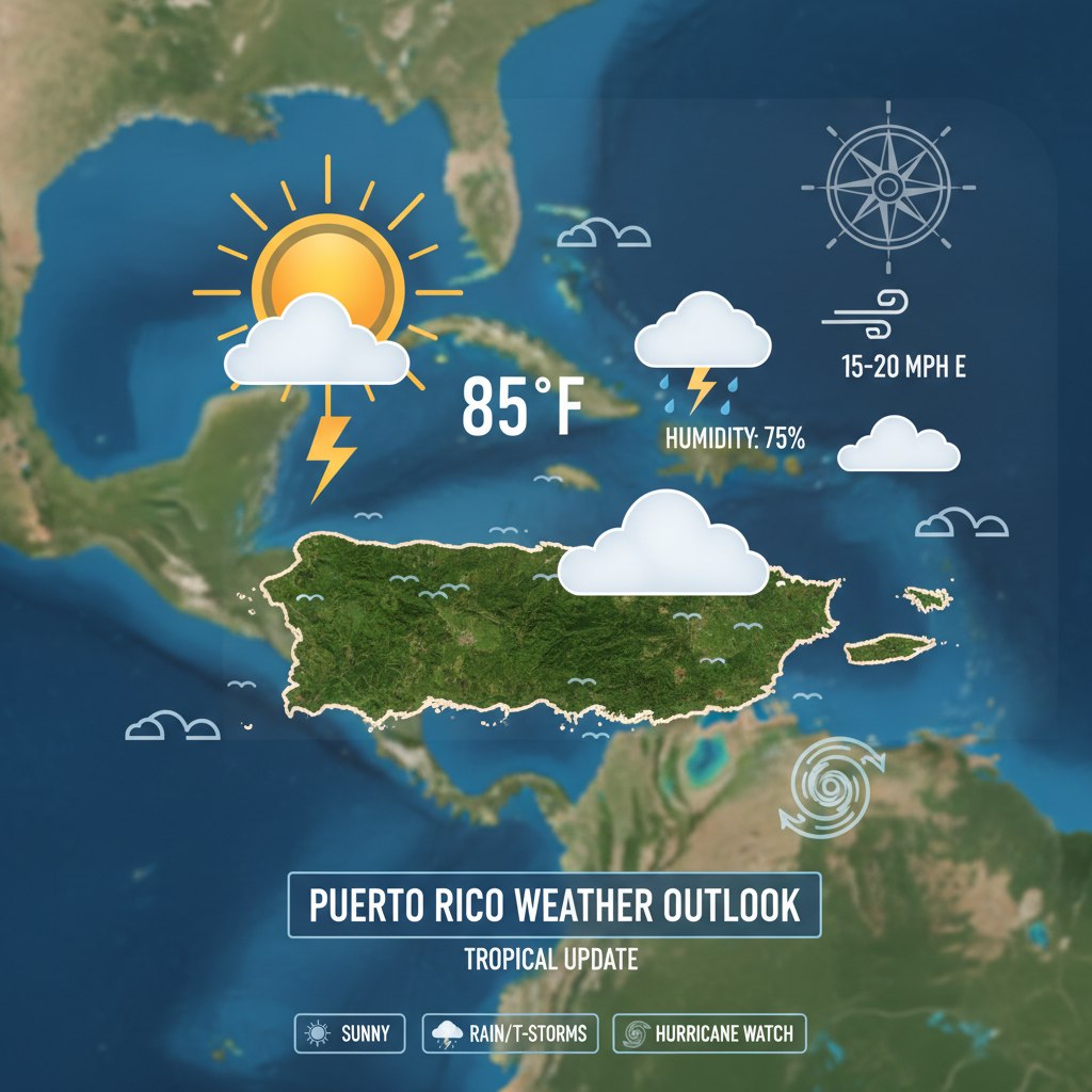 🌞 Sunny and Breezy Conditions Across Puerto Rico