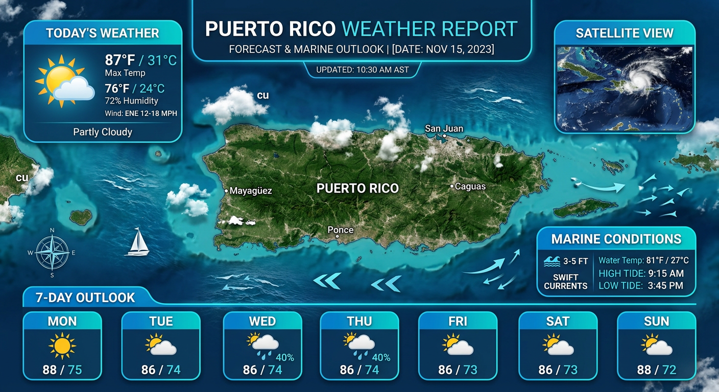 🌞 Sunny and Breezy Weather in Puerto Rico