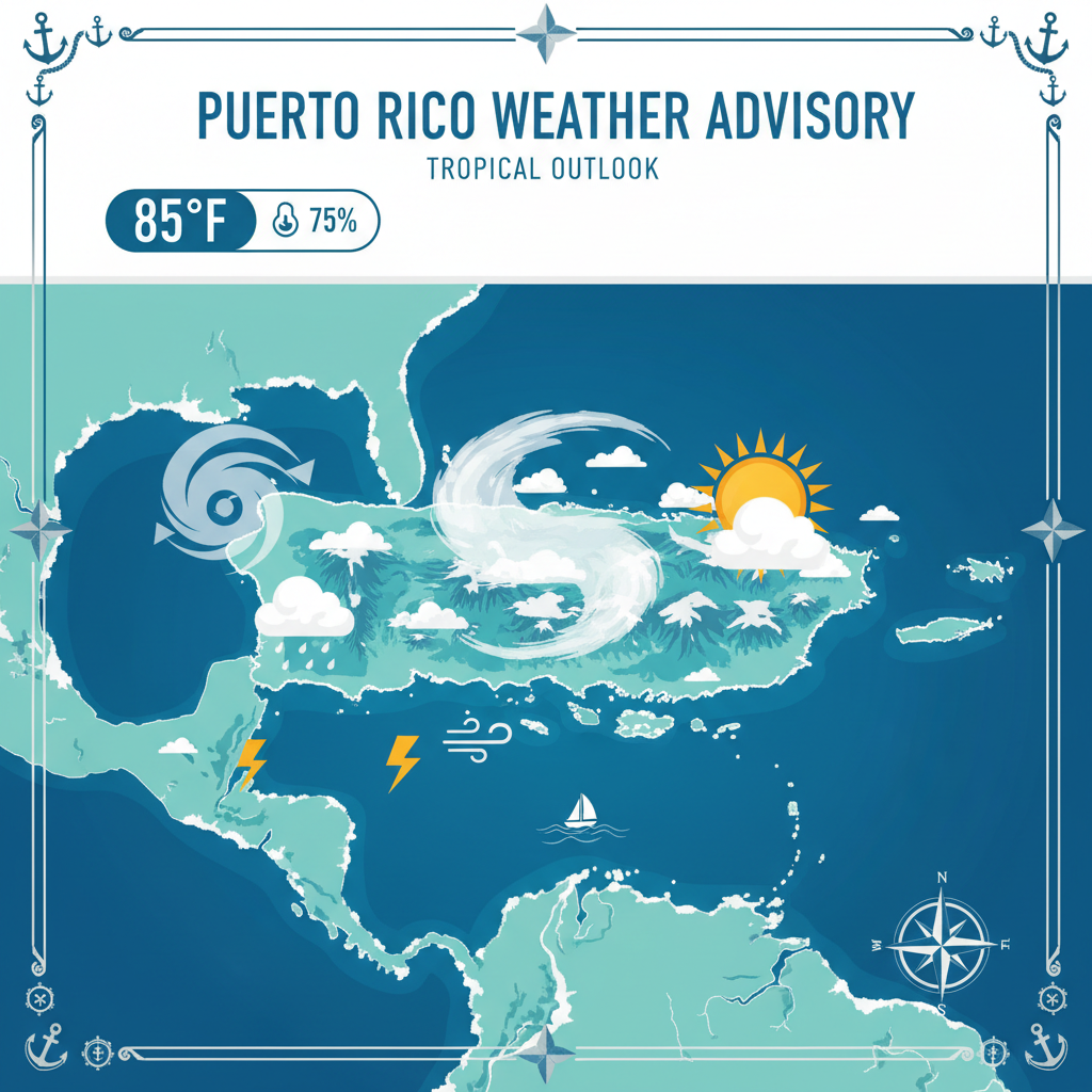 🌞 Sunny Saturday in Puerto Rico with Breezy Conditions