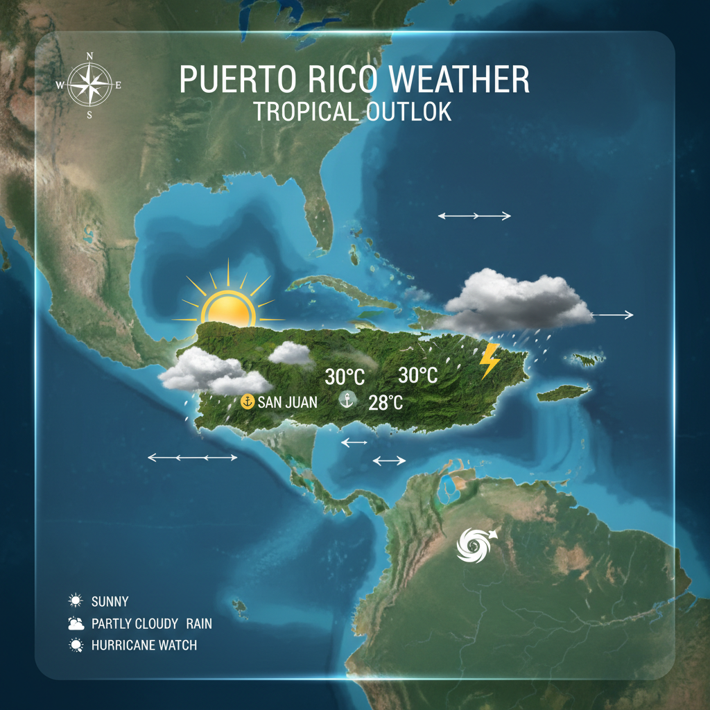 🌞 Sunny and Breezy Conditions Across Puerto Rico